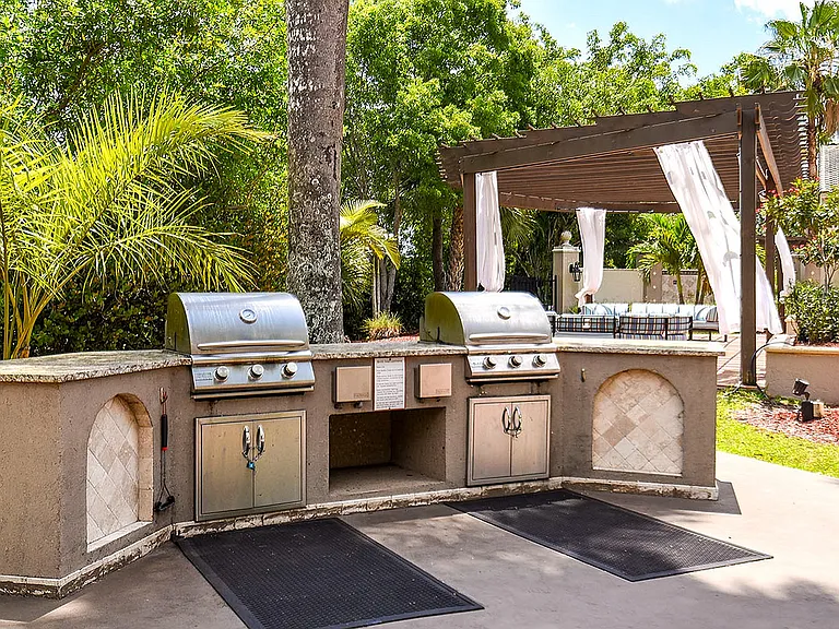 Poolside Grilling Area