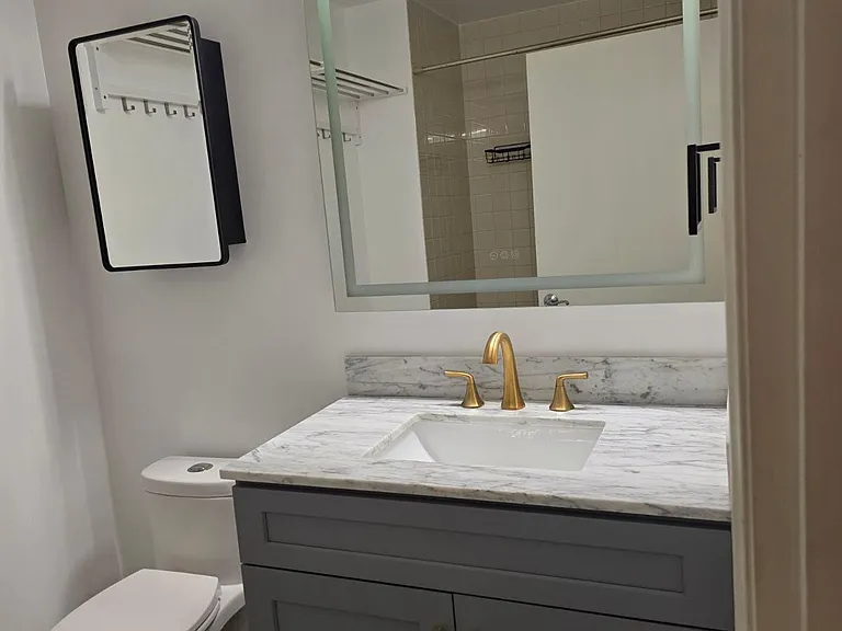 Recently remodeled bathroom.
