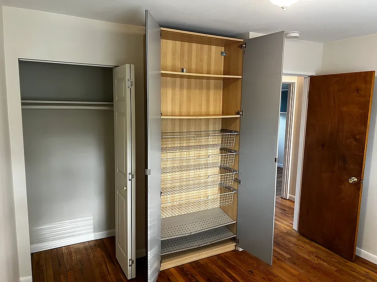Bedroom 1, closets
