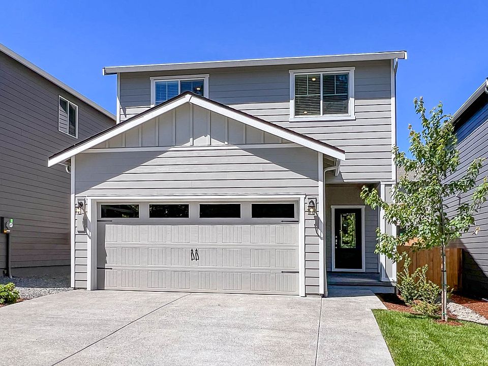 The Baker is a beautiful two story home with siding.