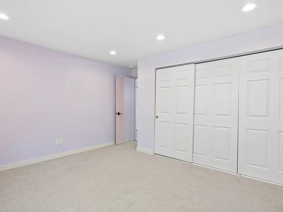 Bedroom with double closet