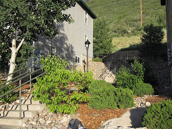 Stairway from parking lot