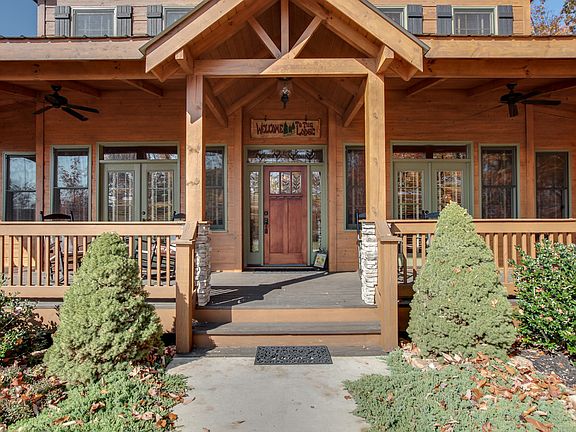 Welcome to the lodge! Custom craftsman wood front door