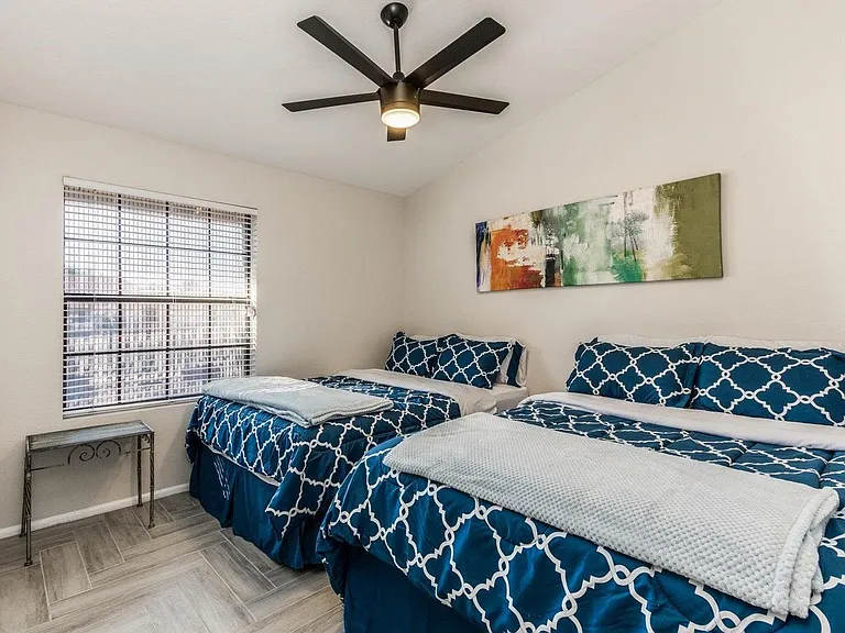 Bedroom #2 with 2 queen beds!