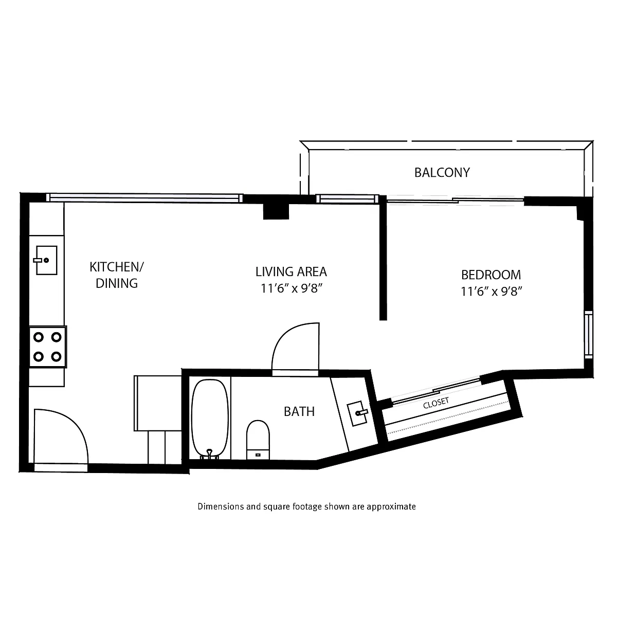 Floor plan Studio - H