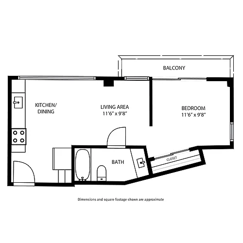 Floor plan Studio - H