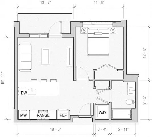 Floor plan Juniper-Spruce at Boulder Commons