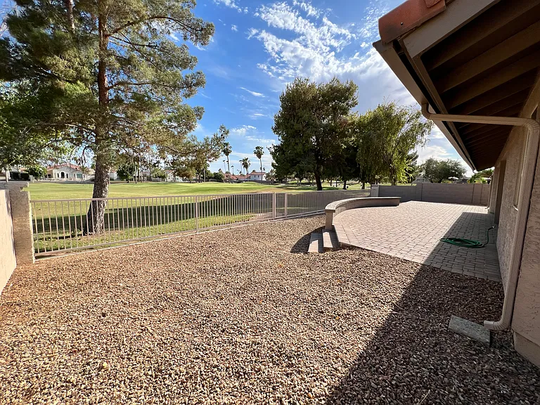 Backyard view