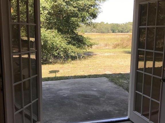 View from french doors