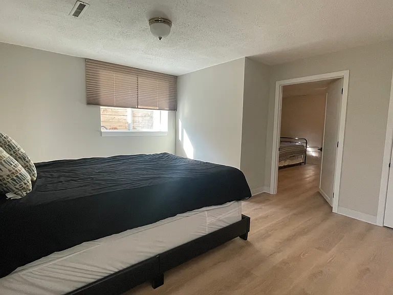 Master bedroom into office suite