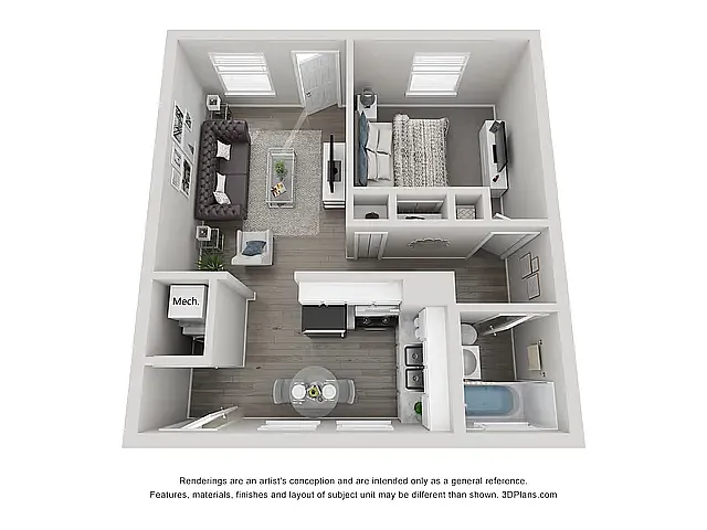 Floor plan 1X1