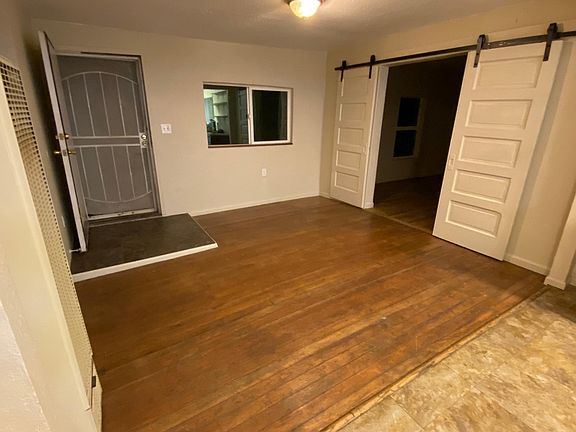 Main Entry and Barn doors to Living Room