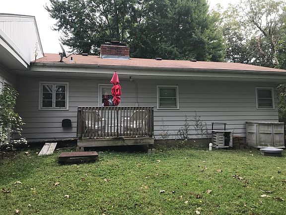 Back of house; deck area.