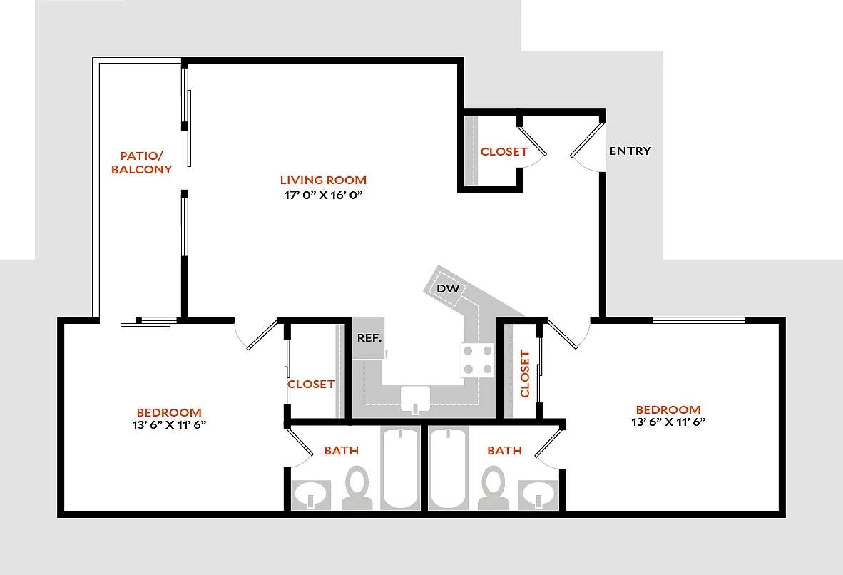 Floor plan Plan 2B