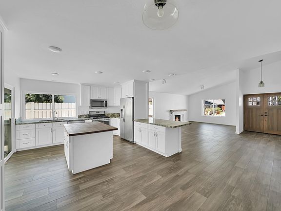 kitchen + living room