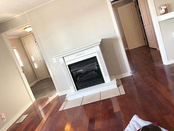 Gas fireplace in living room