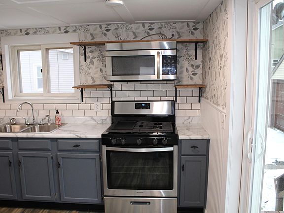 Kitchen with stainless appliances