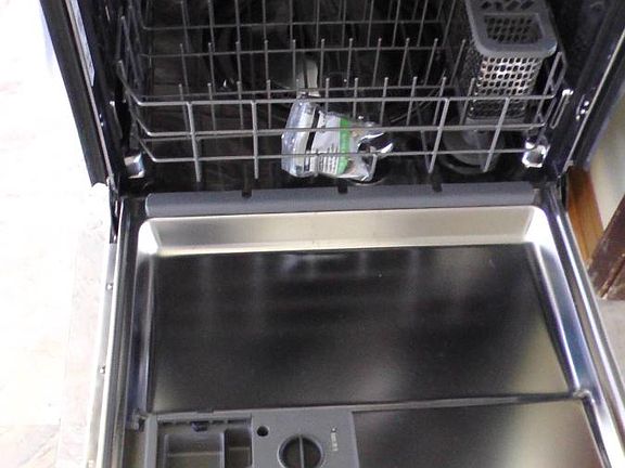 Stainless steel inside dishwaher