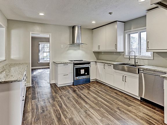 Kitchen with SS appliances