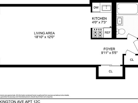 2nd image of 288 Lexington Ave APT 12C