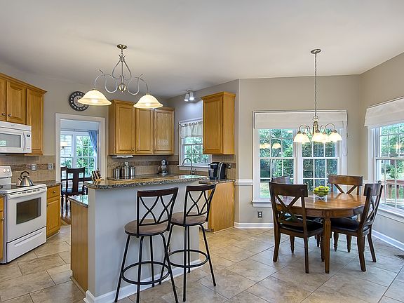 Granite and tiled backsplash