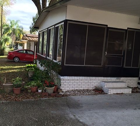 Front of trailer home