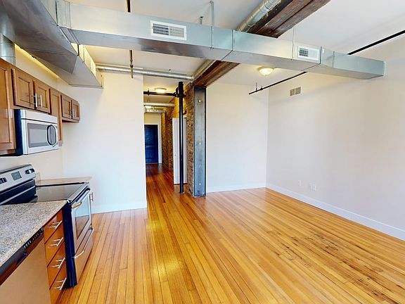 Combined kitchen and living room space
