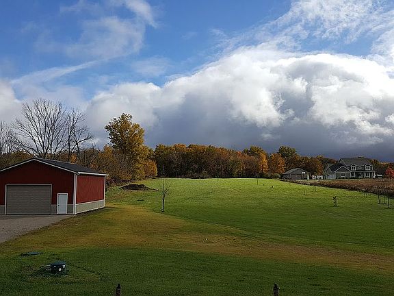 Barn and backyard