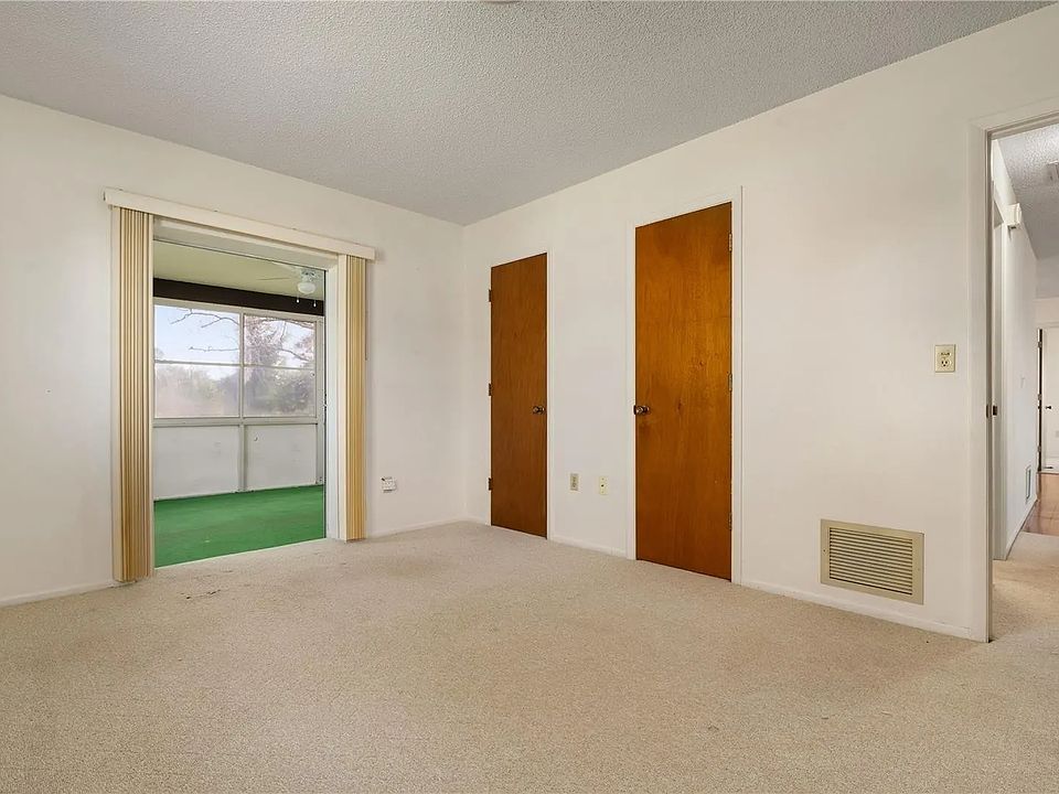 Bedroom furnished, & two closets.