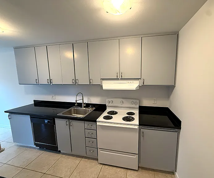 Kitchen with updated appliances and fixtures