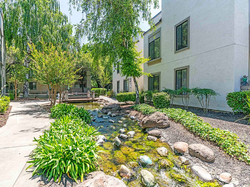 Peaceful stream through community