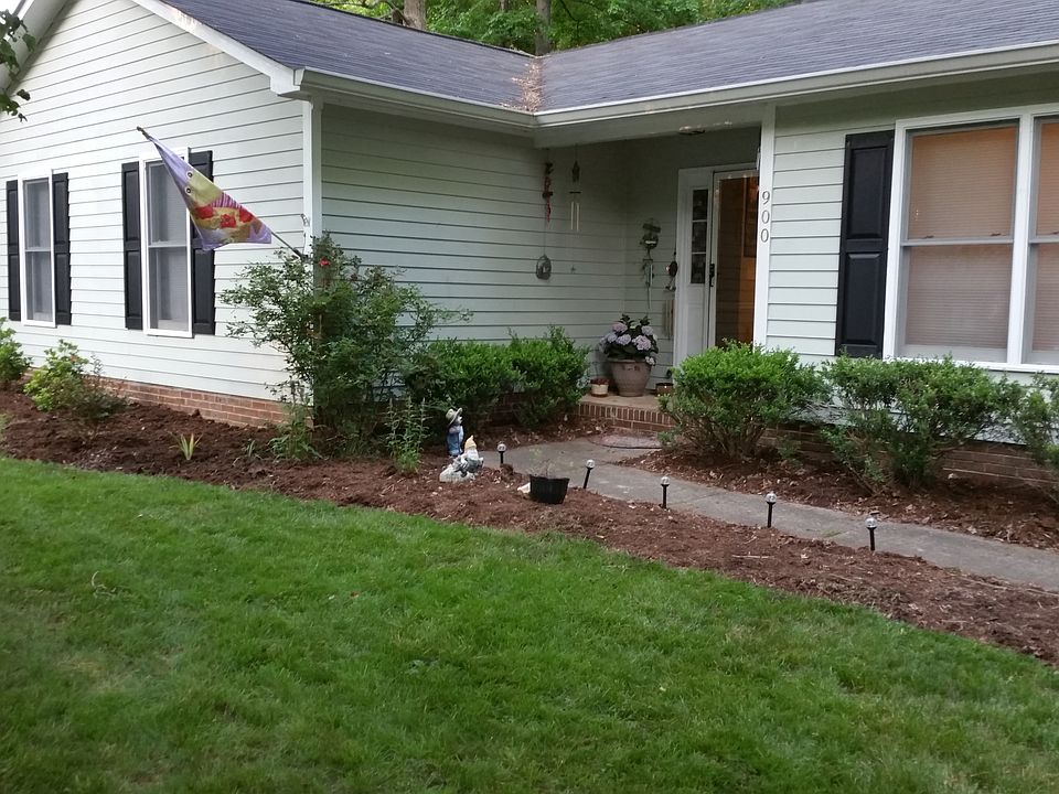 Front view after landscaping