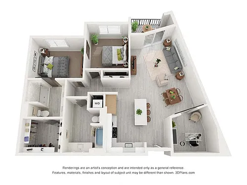 Floor plan 2x2 B5 DEN