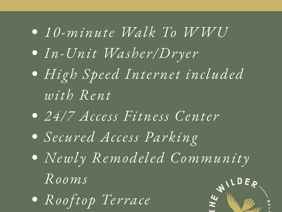 Wilder amenities