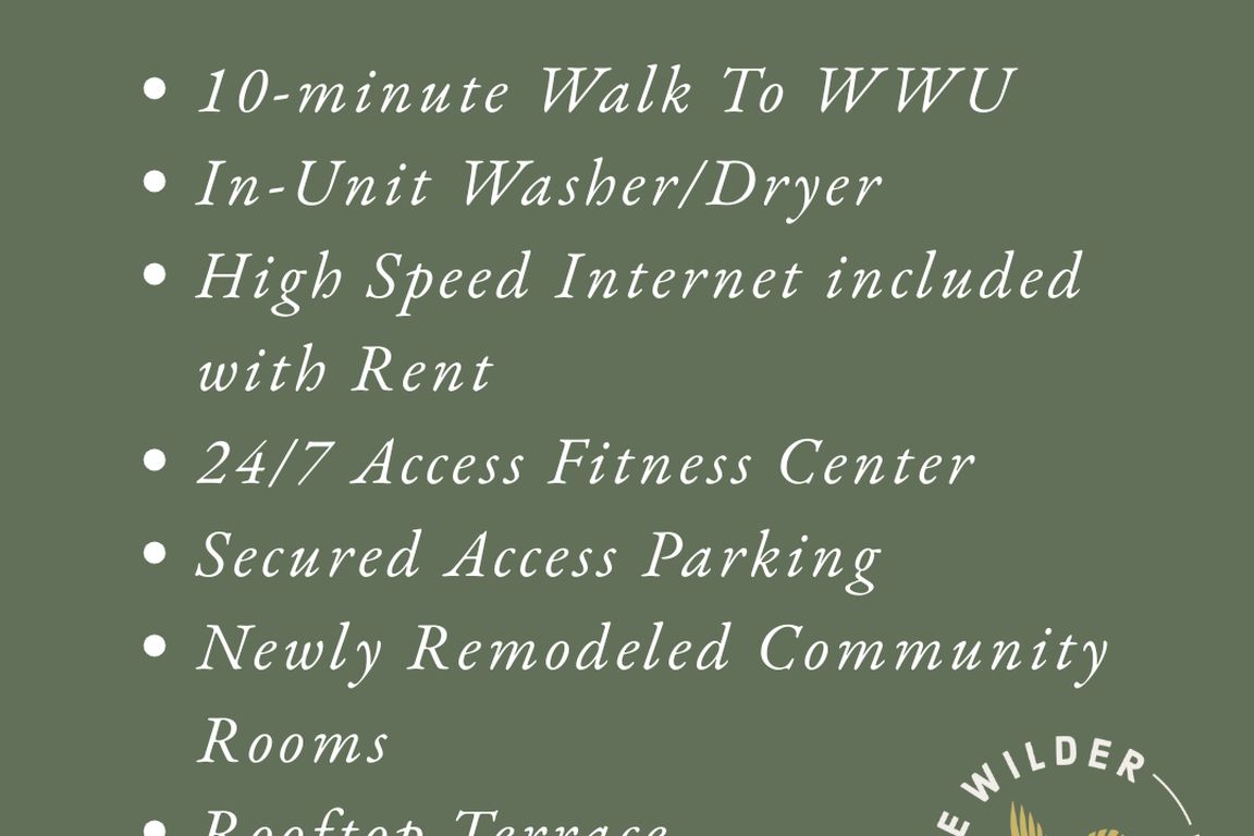 Wilder amenities