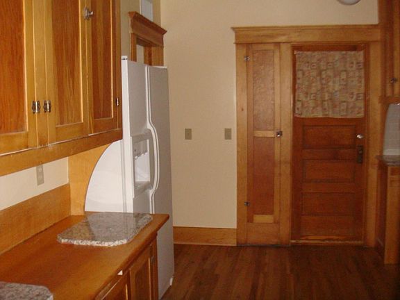 Natural wood cabinets