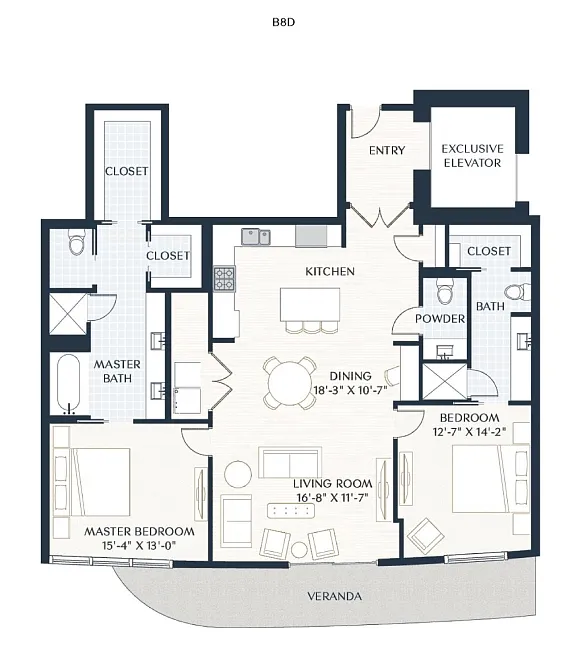 Floor plan B8d