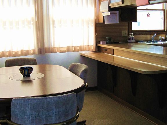 Dining area open to Kitchen