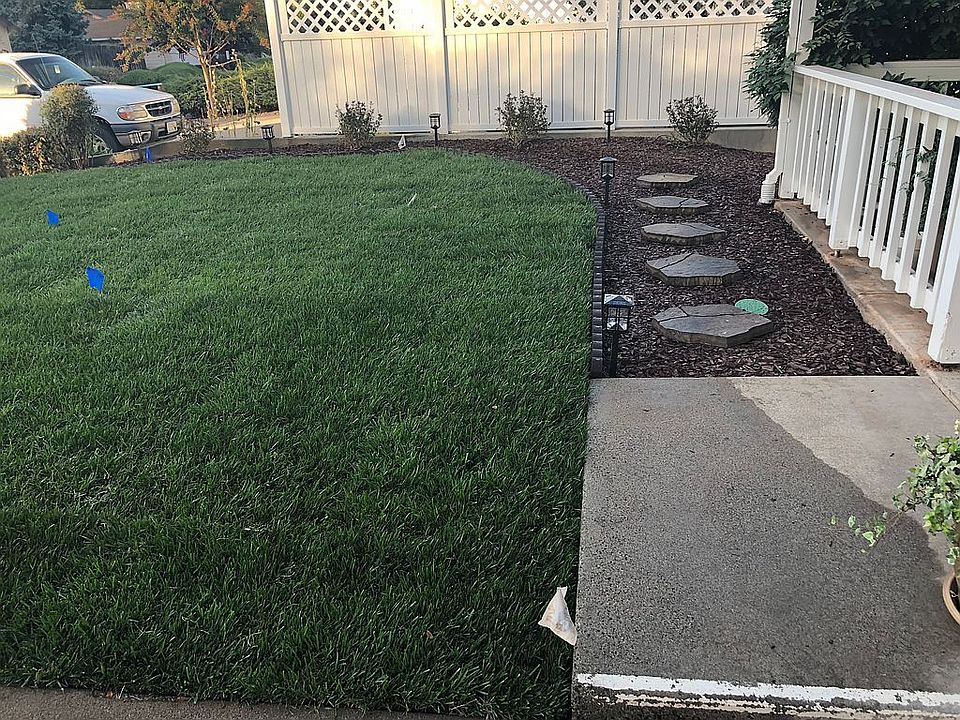 Front lawn and walkway