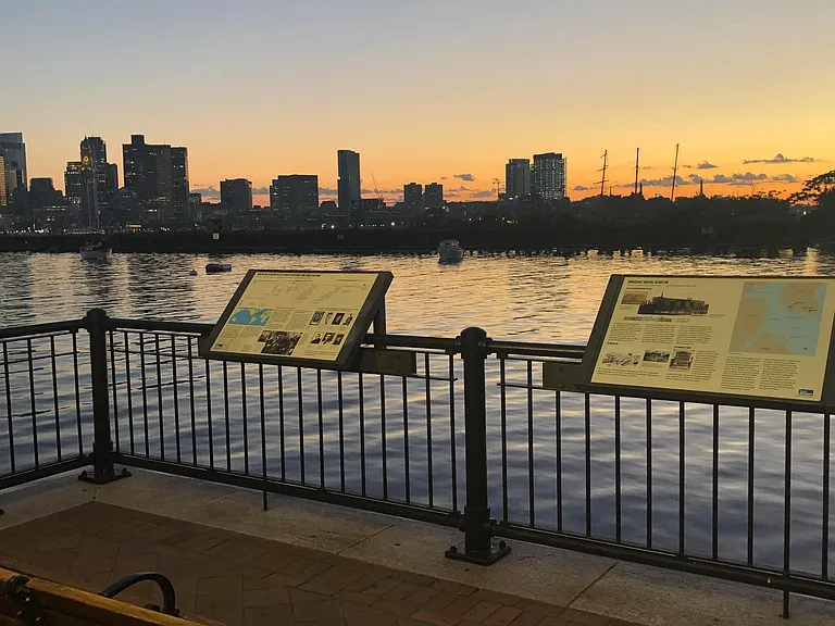 Its beautiful at Piers Park at night time