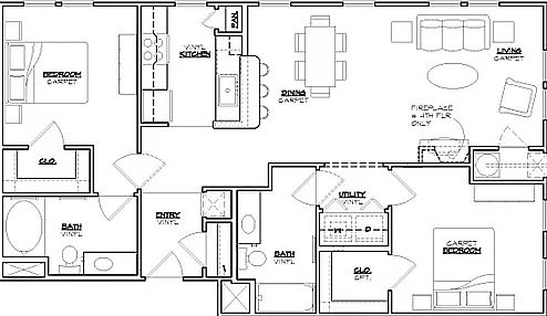 Jefferson at Dedham Station - Polk - 2 Beds - 2 Baths - 1119 Sq. ft.