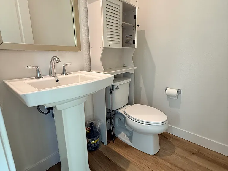 Half Bath in Living Area