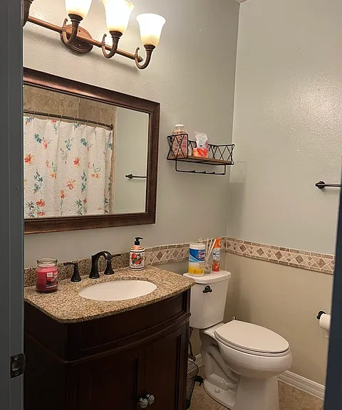 Shared guest bathroom