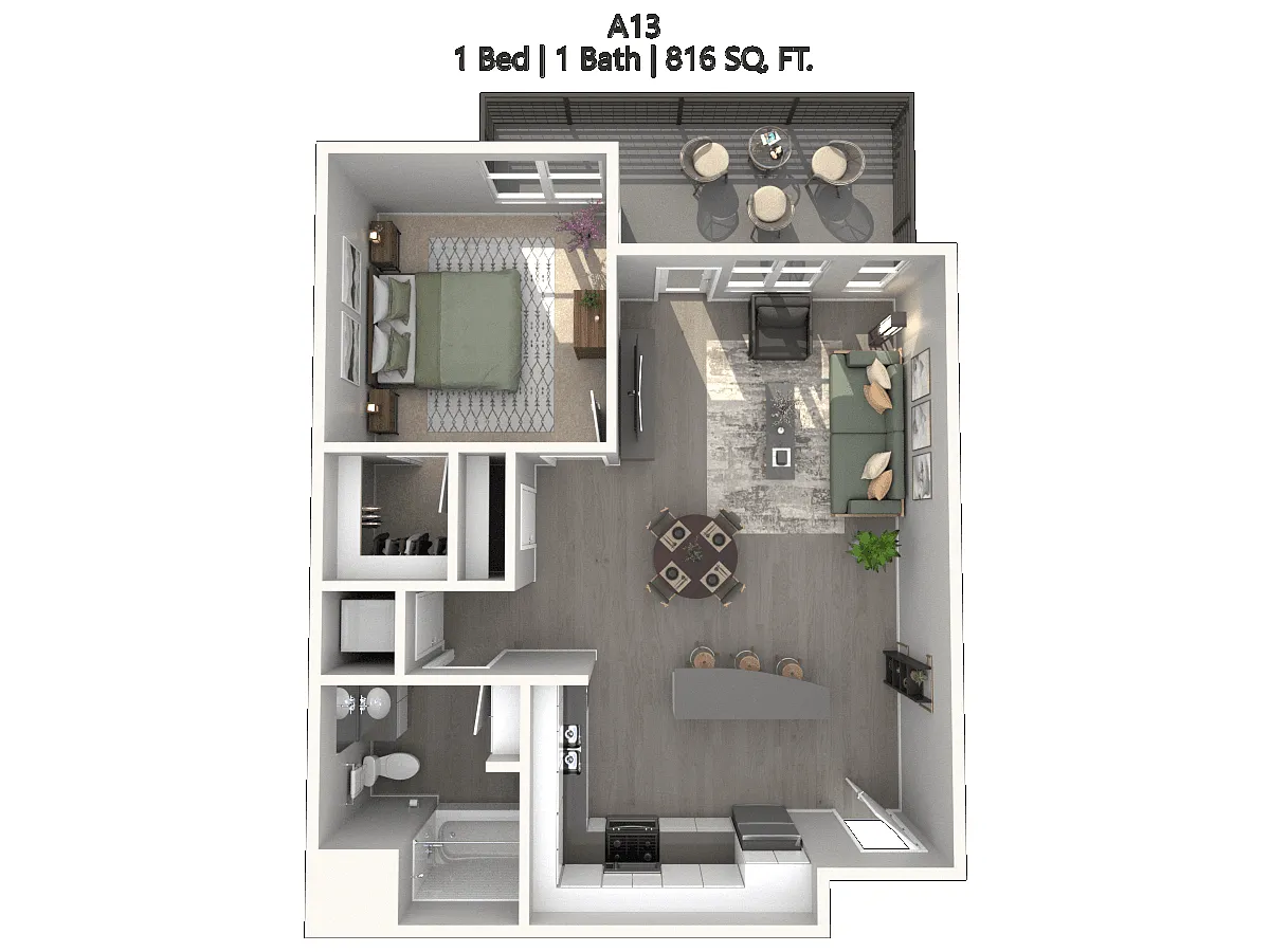 Floor plan A13