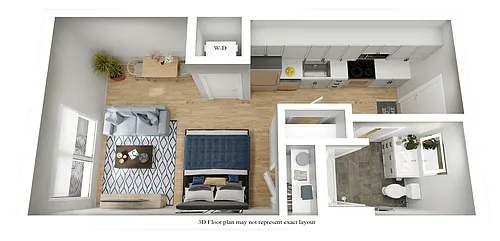 Floor plan The Harriet (Studio)
