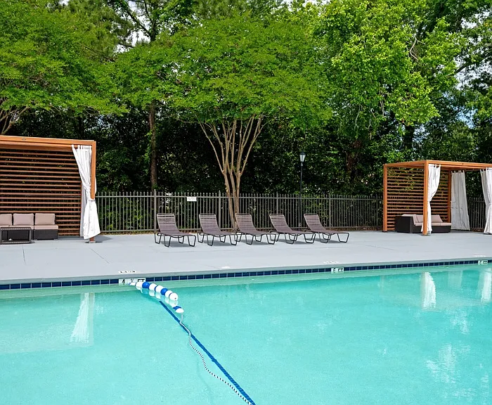 Resort Style Pool with Cabanas