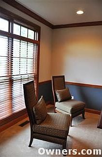 Oversized windows let in natural sunlight