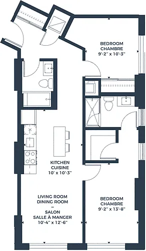 Floor plan 2 Bedroom