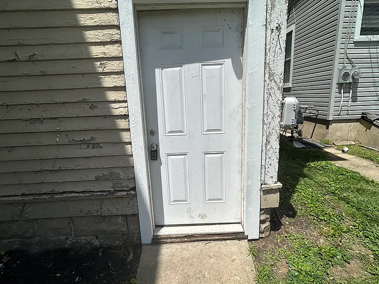 Entry door to 3rd floor apartment