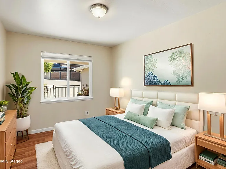 Bedroom. Image digitally altered.
